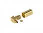 Preview: MC-Card Male Stecker 90°, crimp, vergoldet