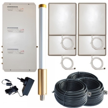 Professioneller GSM, 3G, 4G Triband 4 Kanal Marine Repeater FLAVIA SD-RP1001GDW-O-4